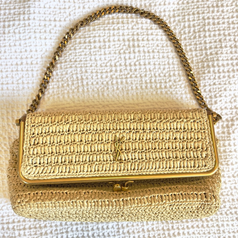 YSL Rafia Handbag - Picture 2 of 7